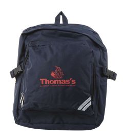 BAG-86-TOM - Upper school rucksack - Navy/red/logo - One