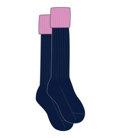 SOC-27-PCL - Sports socks - Navy/pink