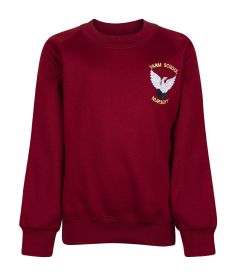 SWT-17-YRM - Nursery sweatshirt - Burgundy/logo