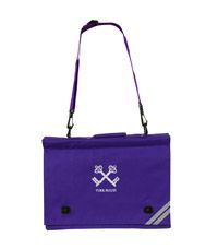 BAG-24-YHS - Book bag with strap - Purple/logo - One