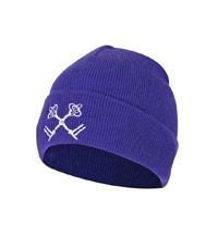 HAT-33-YHS - York House winter hat - Purple/logo - One