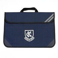 BAG-07-KWC - Kew College Prep book bag - Navy/logo - One