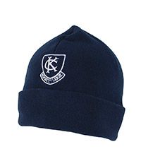 HAT-16-KWC - Kew College Prep Fleece hat - Navy/logo