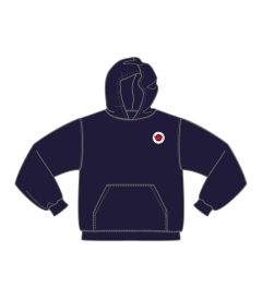 HDY-04-DAN - Hooded sweatshirt - Navy/logo