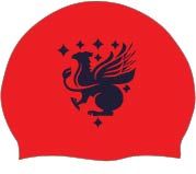 HAT-15-BHP - Swimming hat - Red/logo - One