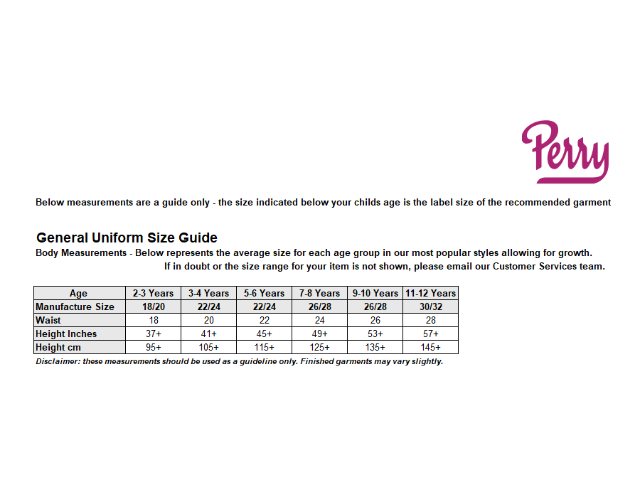 Sizing Guide
