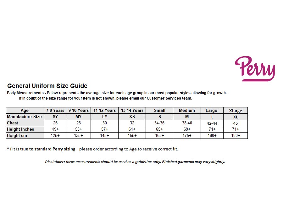 Sizing Guide