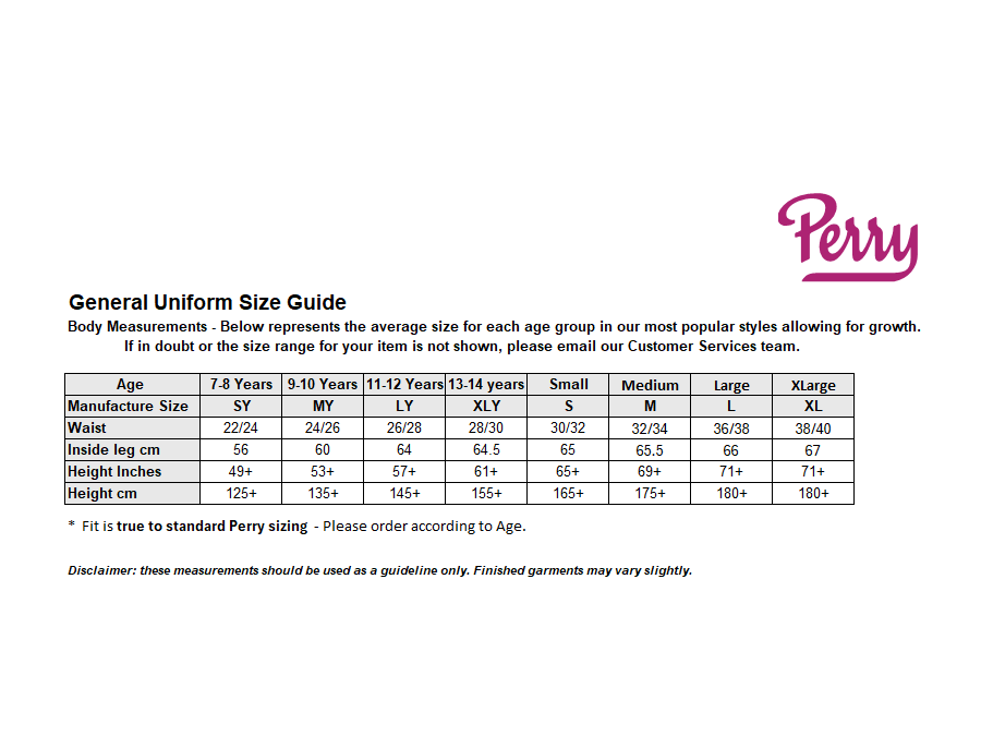 Sizing Guide