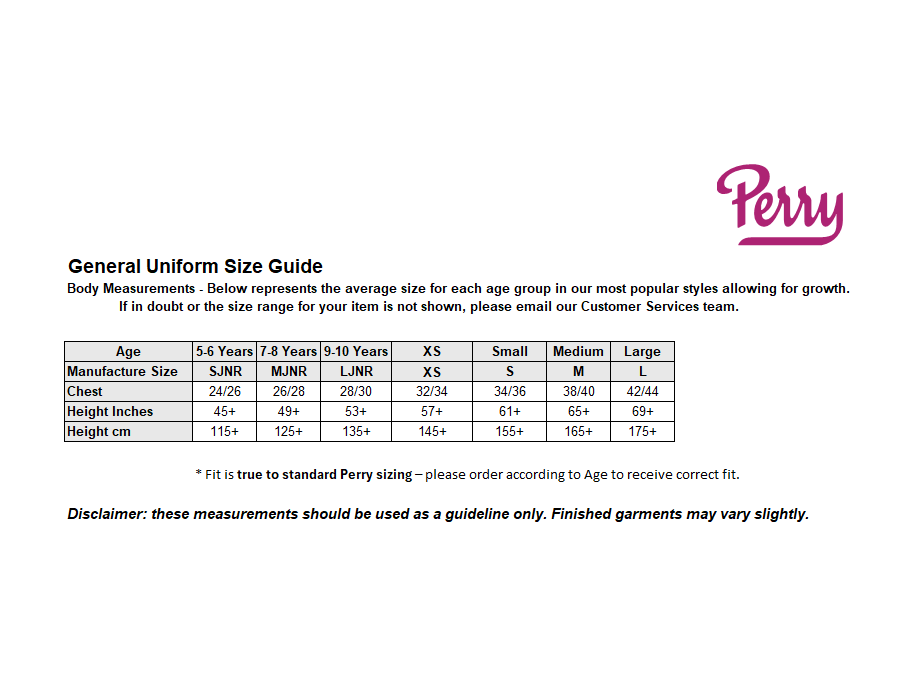 Sizing Guide