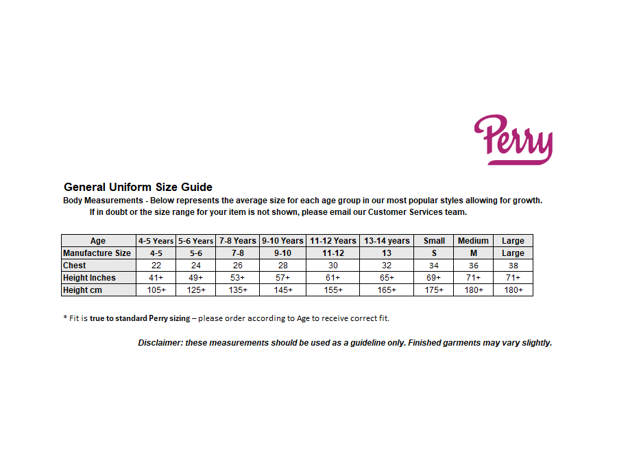 Sizing Guide