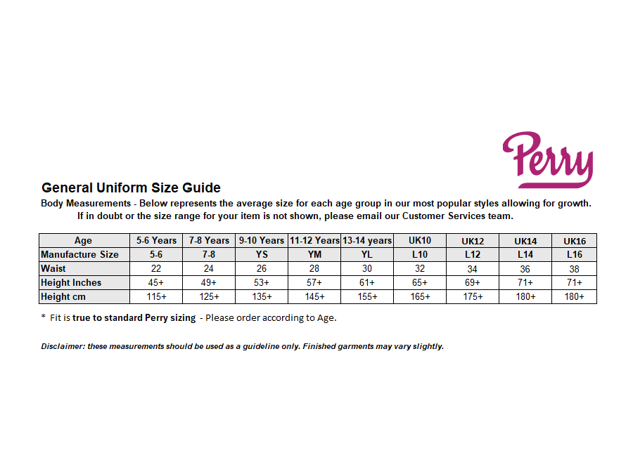 Sizing Guide