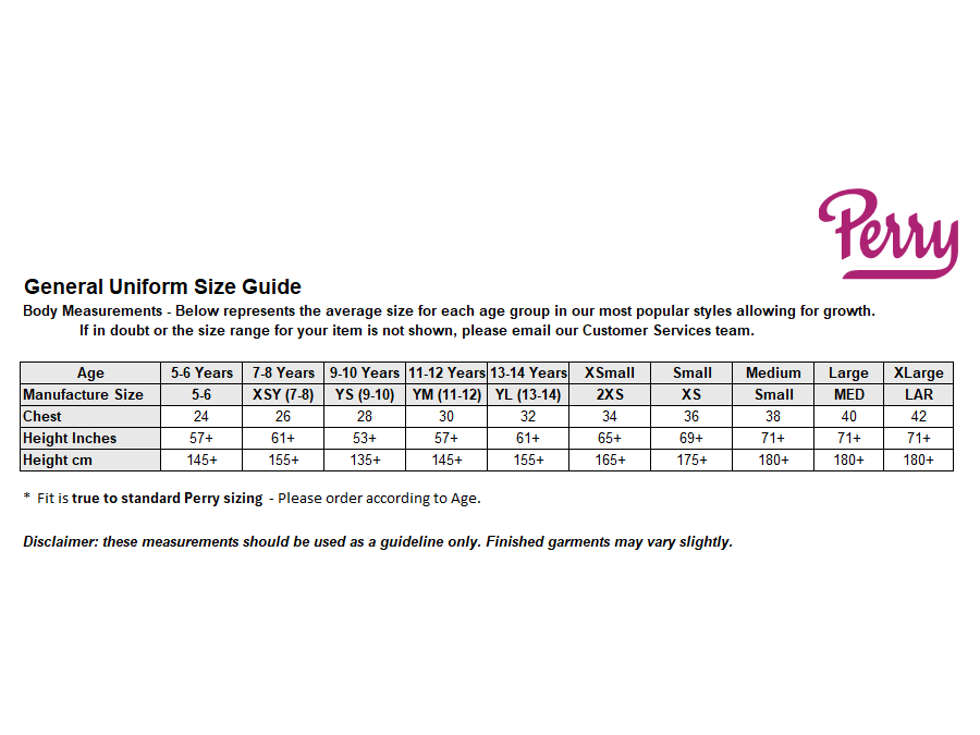 Sizing Guide