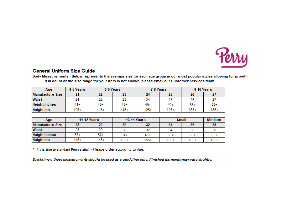 Sizing Guide