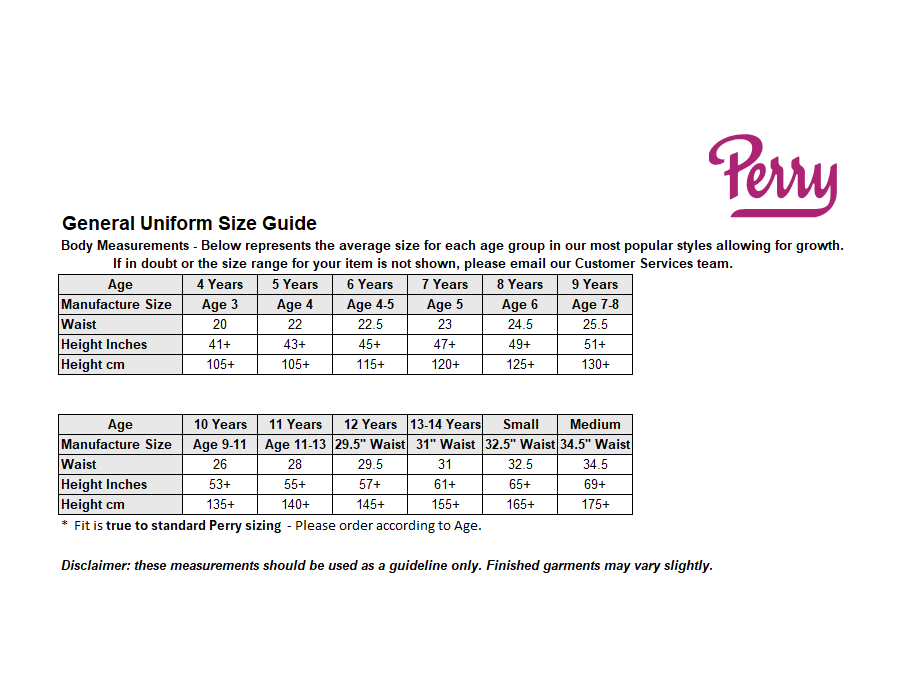 Sizing Guide