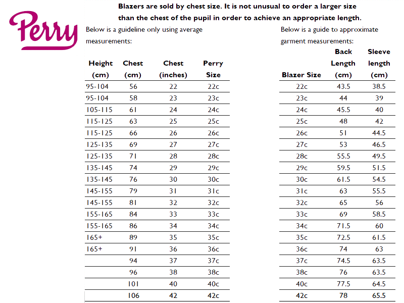 Sizing Guide