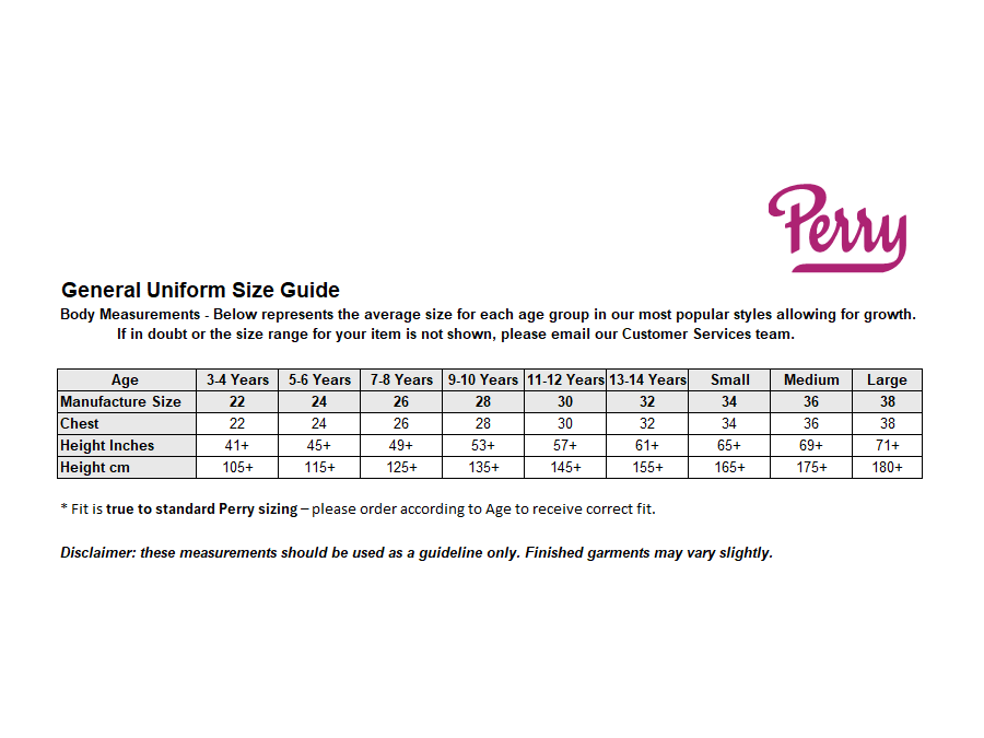 Sizing Guide
