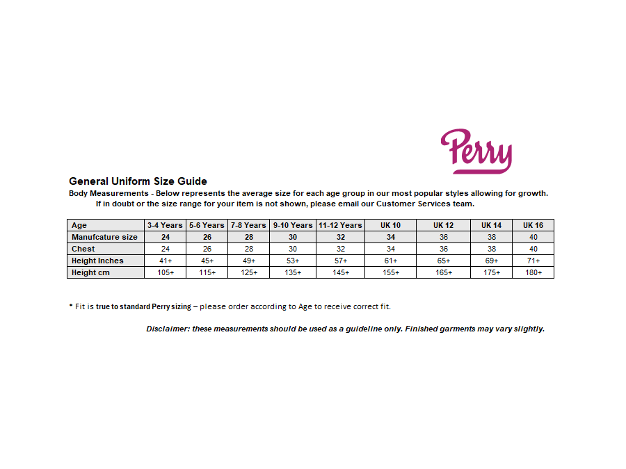 Sizing Guide