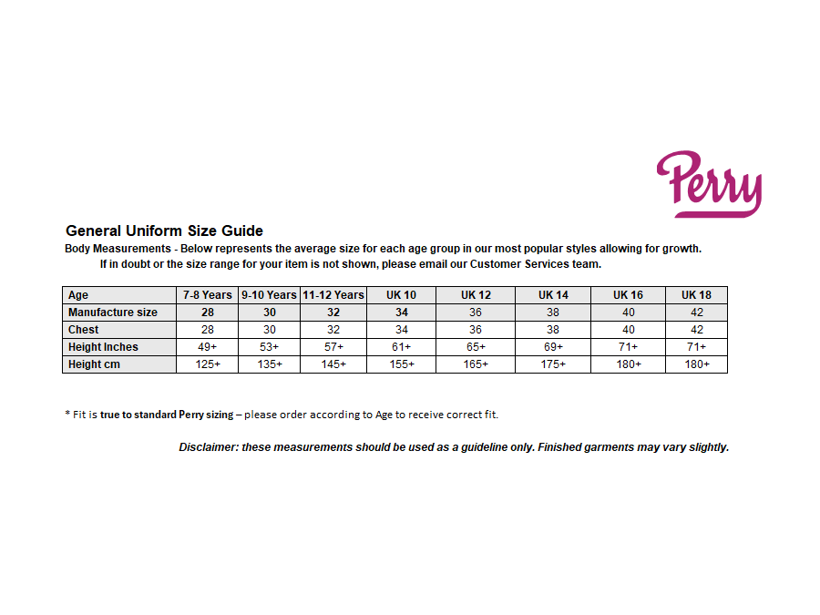 Sizing Guide