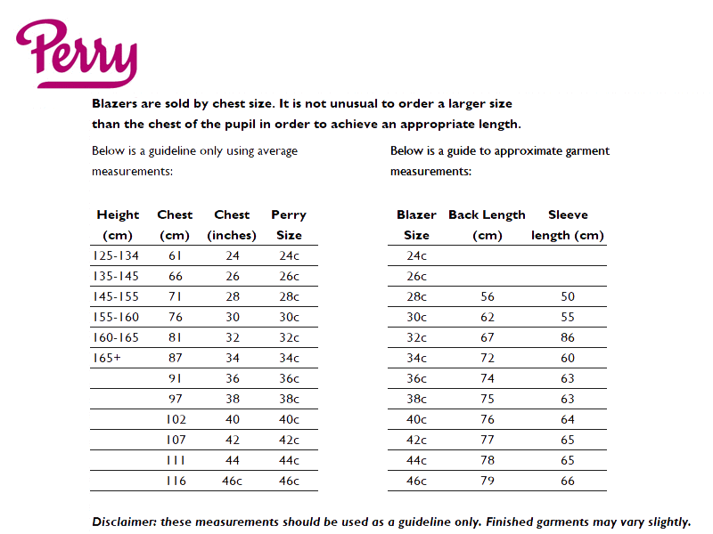 Sizing Guide