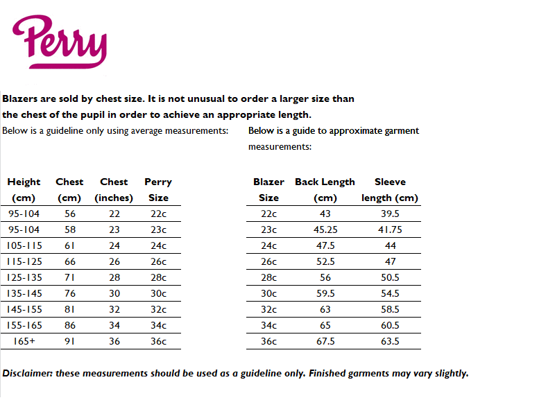 Sizing Guide