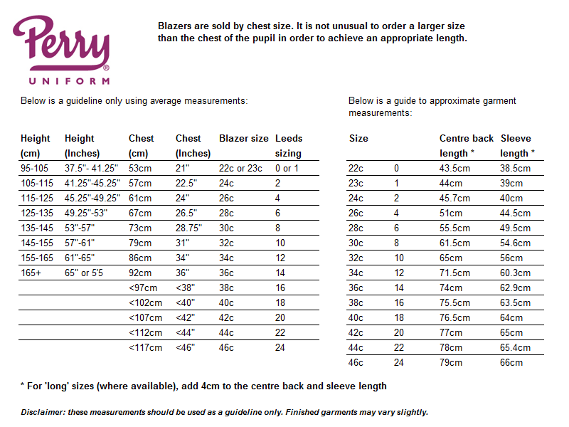 Sizing Guide