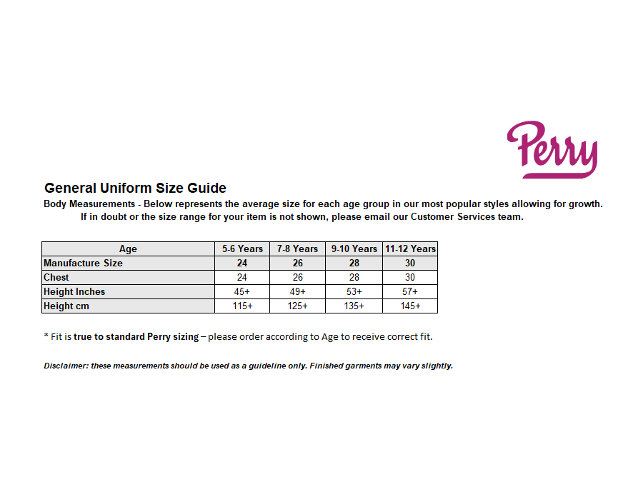 Sizing Guide