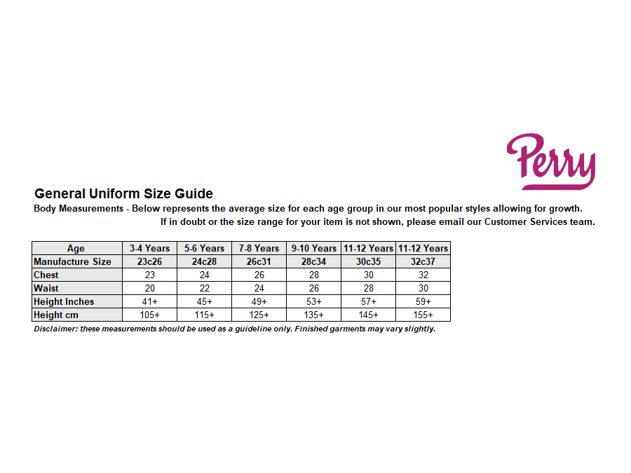 Sizing Guide