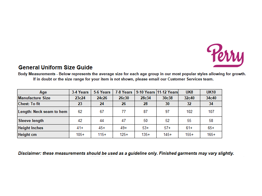 Sizing Guide