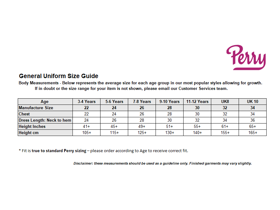 Sizing Guide