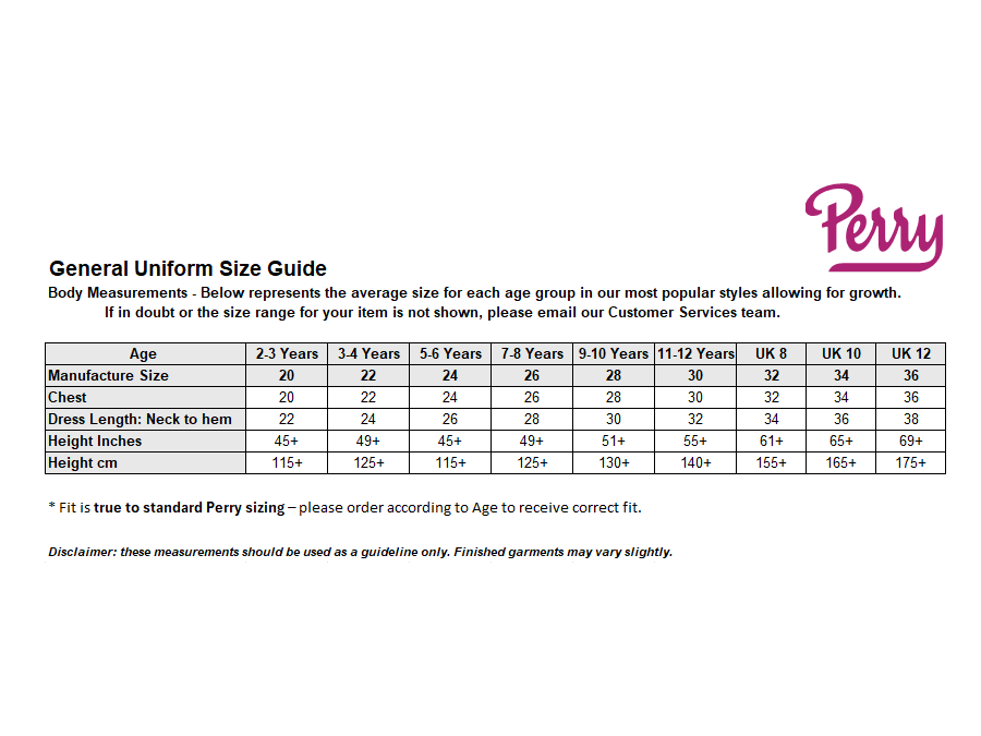 Sizing Guide