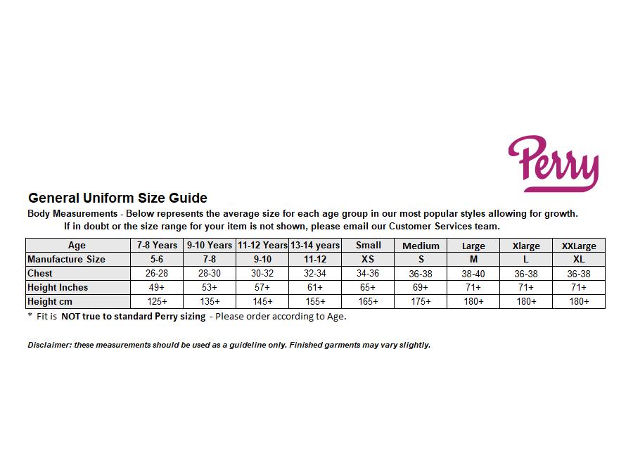 Sizing Guide