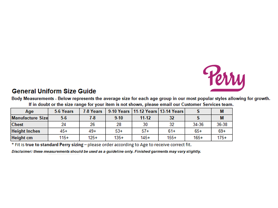 Sizing Guide