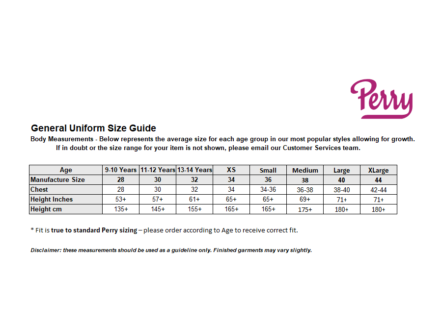 Sizing Guide