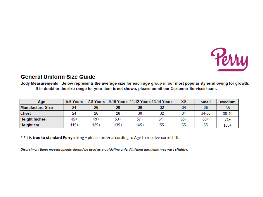 Sizing Guide