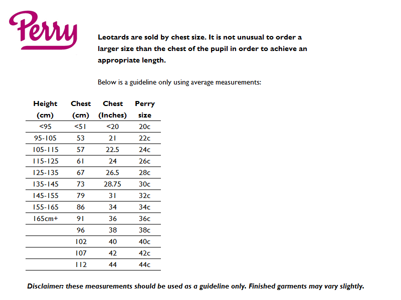 Sizing Guide
