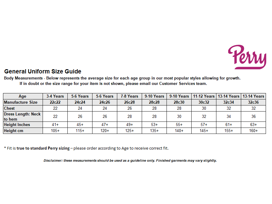 Sizing Guide