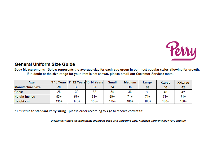 Sizing Guide