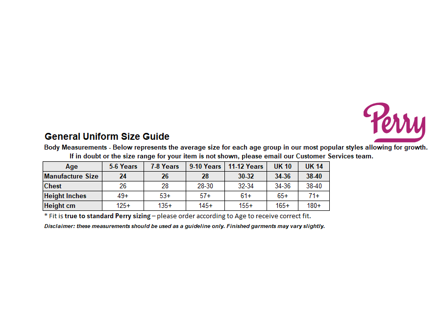 Sizing Guide
