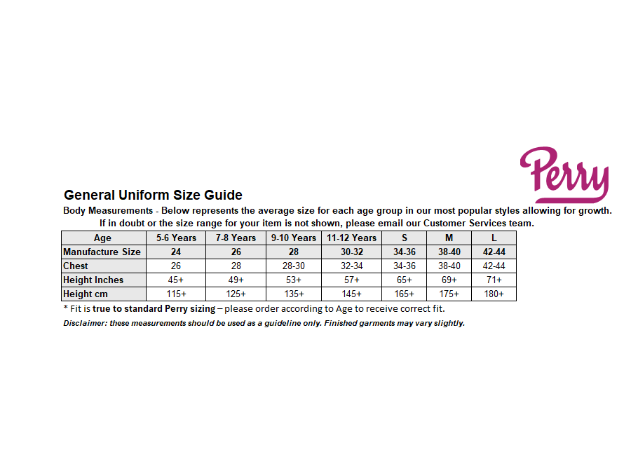 Sizing Guide