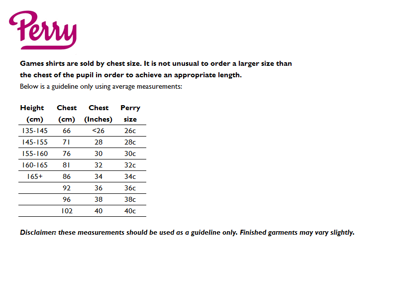 Sizing Guide