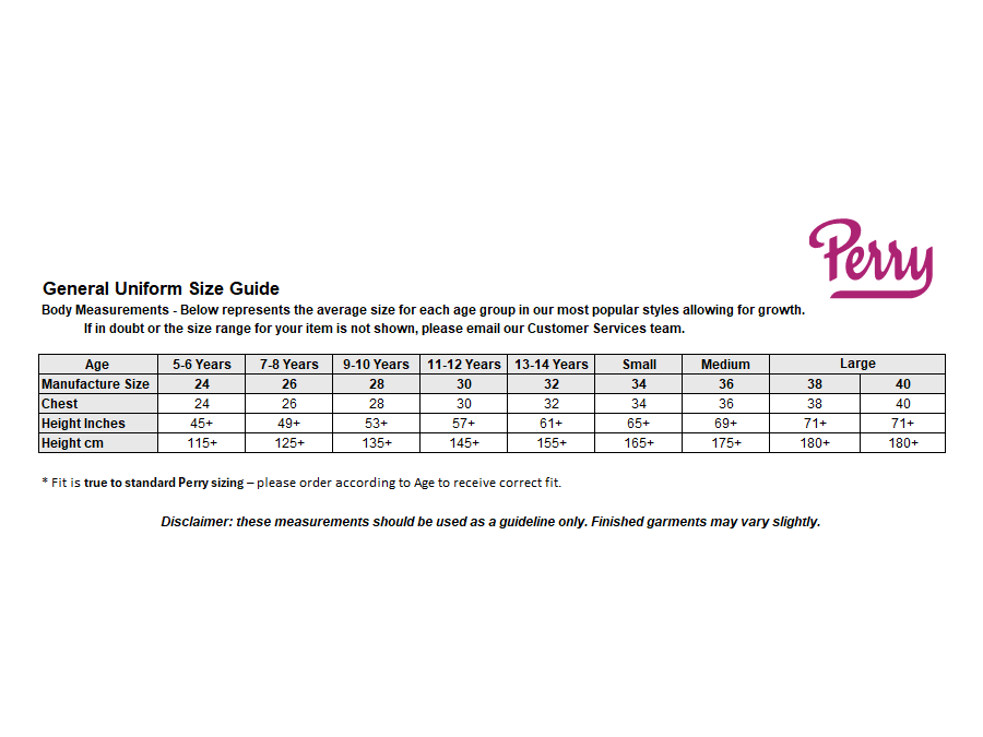 Sizing Guide