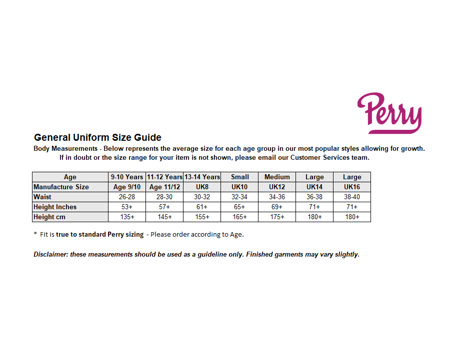 Sizing Guide