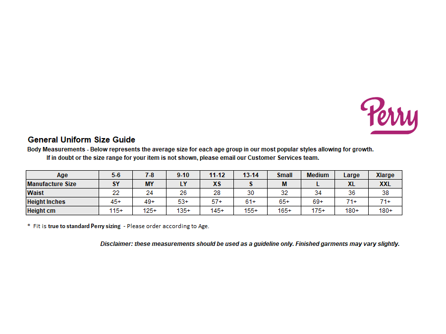 Sizing Guide