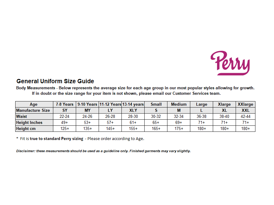 Sizing Guide