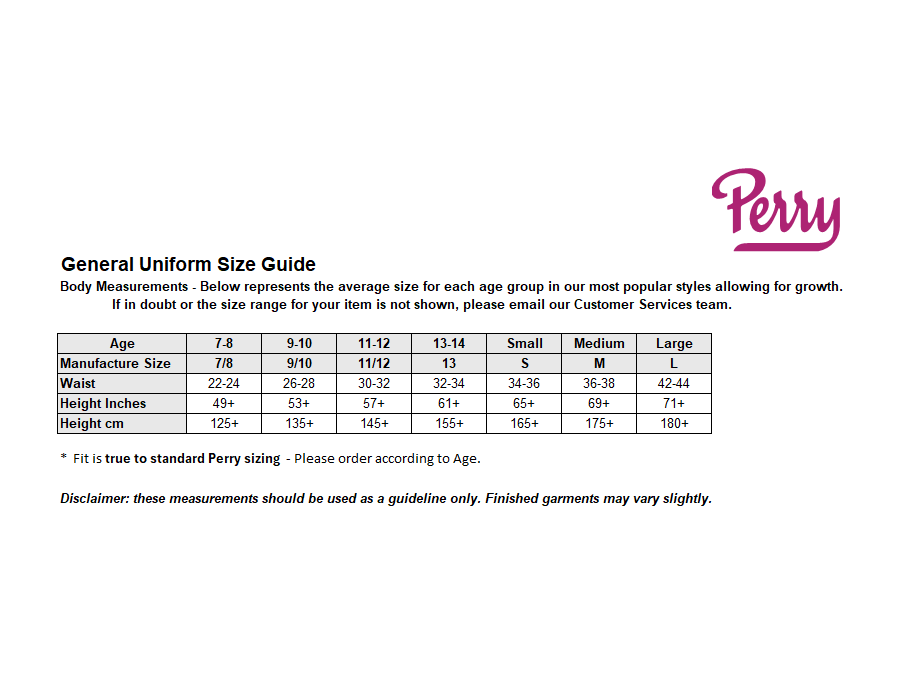 Sizing Guide