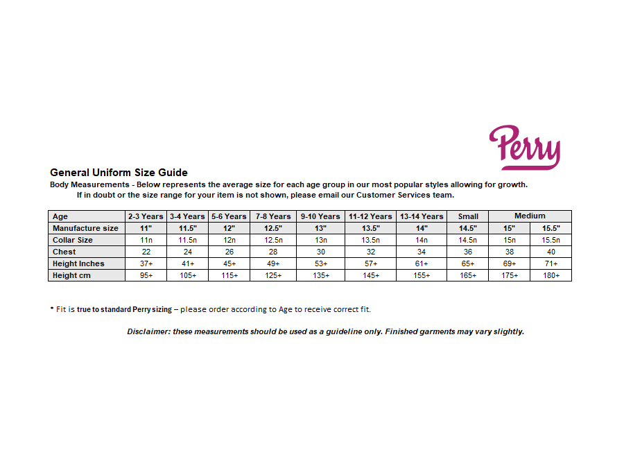 Sizing Guide