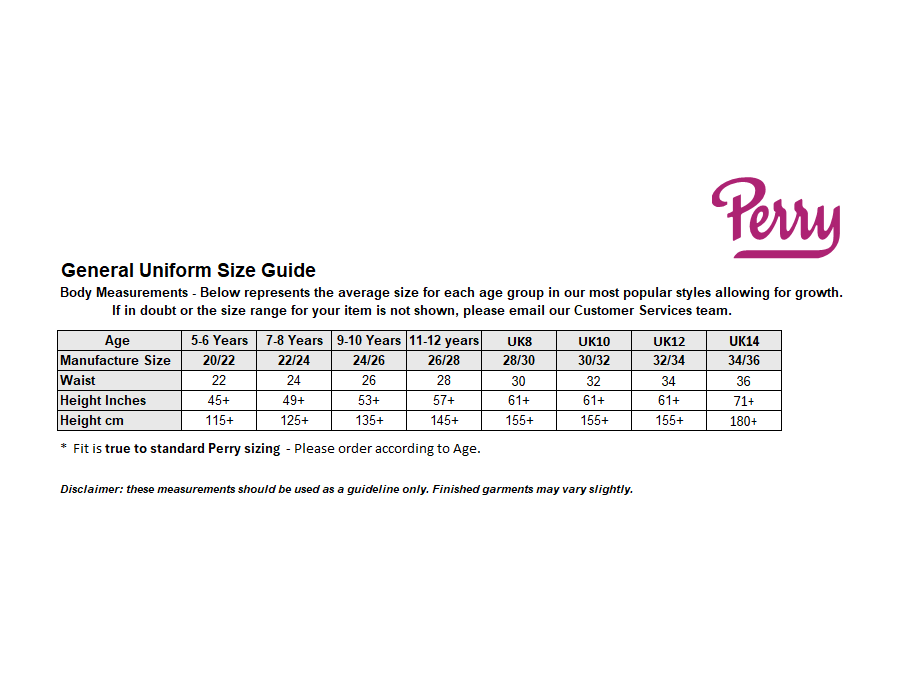 Sizing Guide
