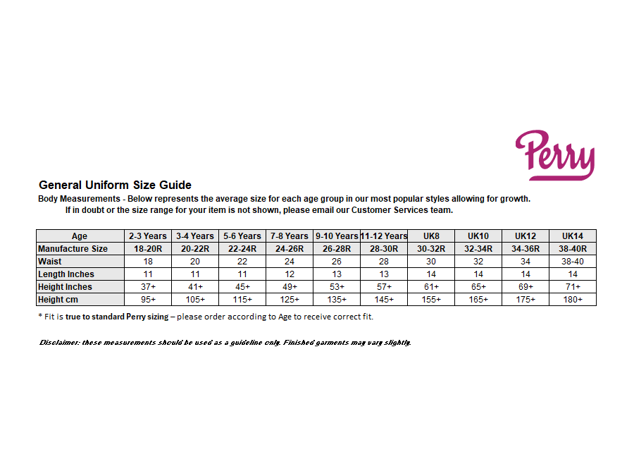Sizing Guide