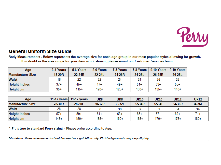 Sizing Guide