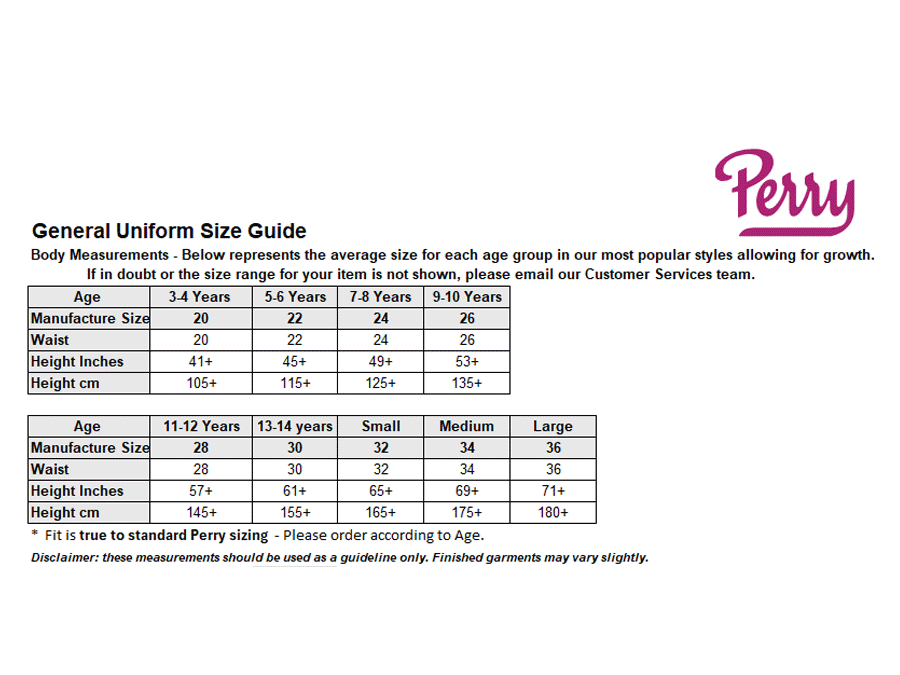 Sizing Guide